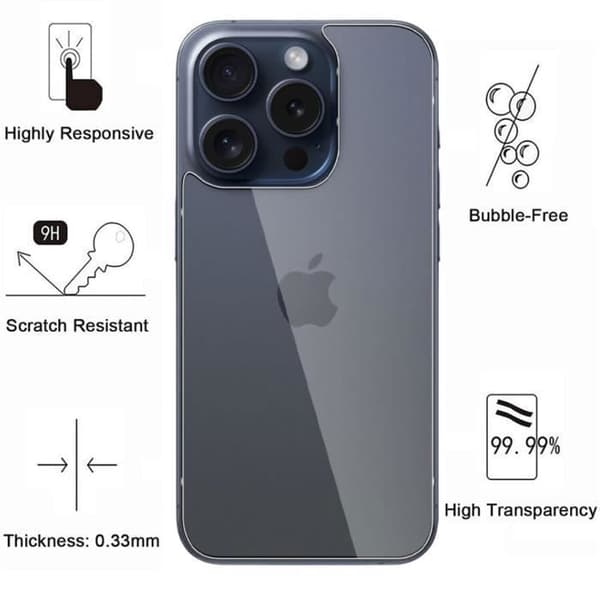 Skyddsglas - Phonillico - iPhone 14 PRO - 4-pack - Härdat glas - Rep resistant