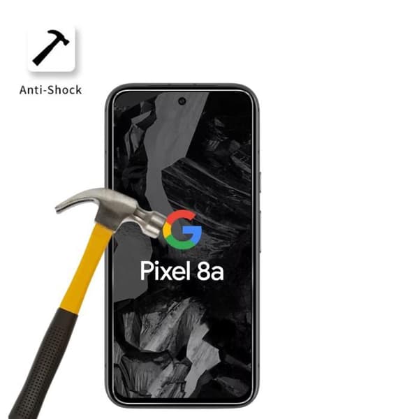 Härdat Glas för Google Pixel 8a [Pack 4] Screen Protector Film Phonillico