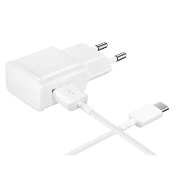 Kabel USB-C + Väggadapter Vit [Kompatibel med Xiaomi REDMI NOTE 8 PRO - REDMI NOTE 7 PRO] - [Phonillico®]