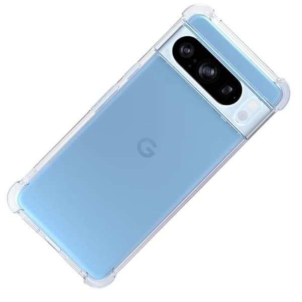 Stötsäker skal för Google Pixel 8 PRO och 2 härdade glas skyddsfilmer Phonillico®