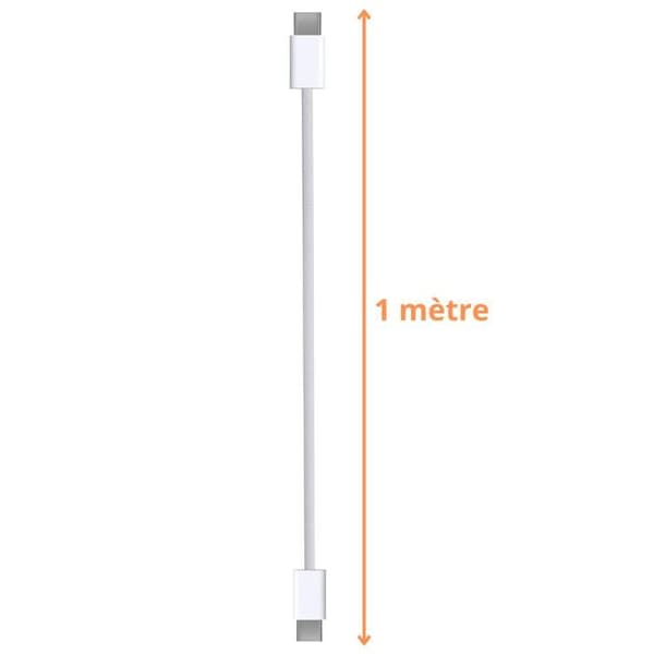 USB-C till USB-C-kabel för iPhone 17e / iPhone 16e - 1 meter flätad nylonkabel Phonillico®