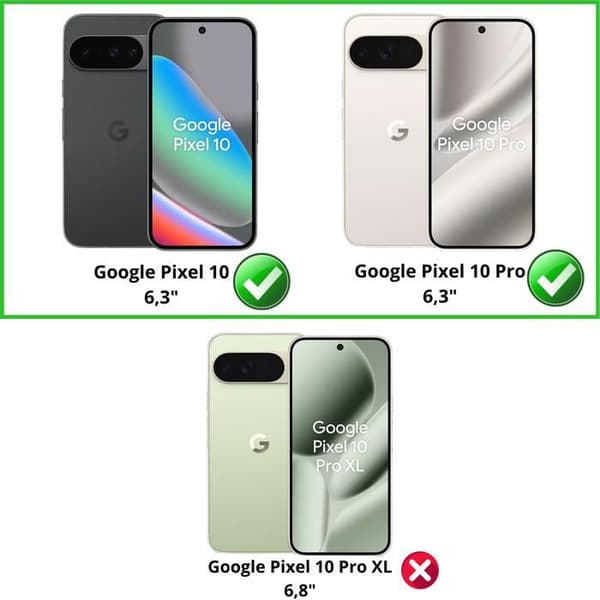 Coque för Google Pixel 10 / Pixel 10 Pro - Stötabsorberande Transparent TPU-skydd Phonillico®