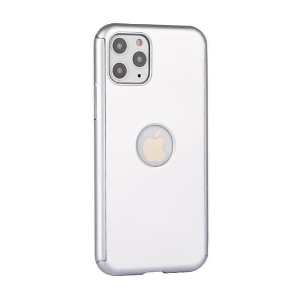 Coque - PHONILLICO - iPhone 11 PRO MAX - Silver - Heltäckande skydd - Härdat glas