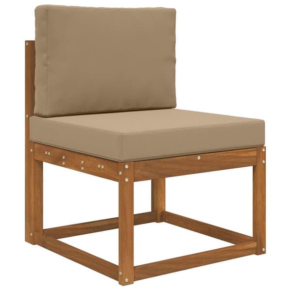 Dynset polyester taupe 60 x 60 cm | utomhus | kuddar