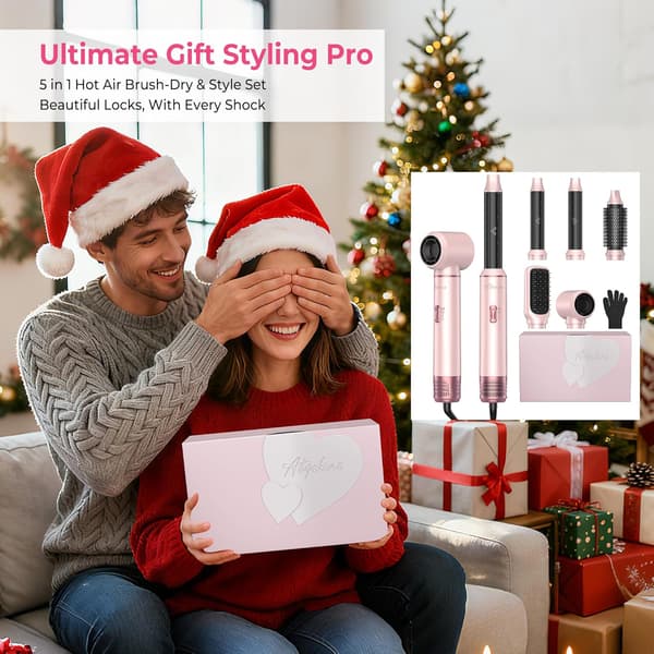 Hårbørste Pro rosa | rund model til volumen og styling