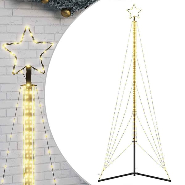 Juletræ 302 cm | 525 LED-lys | varm hvid | julepynt