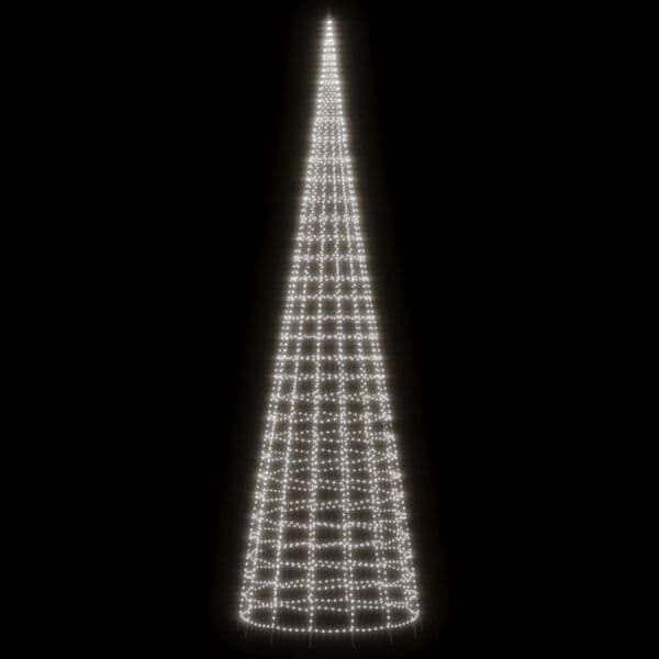 Lysgran 800 cm | koldhvid LED | 3000 lamper | til flagstang