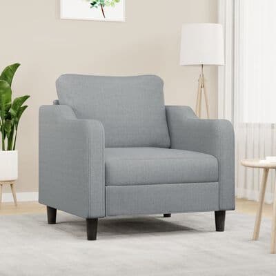 Stofsofa sort | 180 cm | 3-personers | lige model