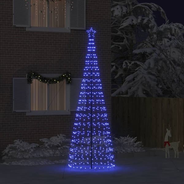Julelystræ 400 cm | 800 LED | blå | jernkonstruktion