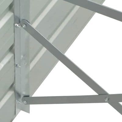 Planteringslåda galvaniserat stål | 400x80x45 cm | antracit | rektangulär