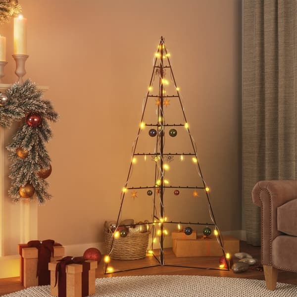 Juletræsdekoration 140 cm | sort | metal | DIY-stativ