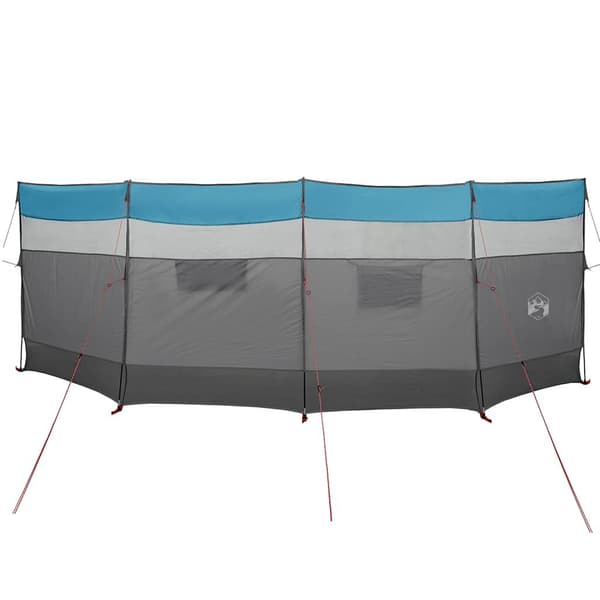 Vindskydd camping | 510x153 cm | Blå | Vattentät polyester | PU-beläggning
