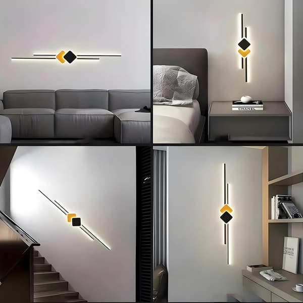 LED-belysning sort 65cm | 17W | dæmpbar | fjernstyret