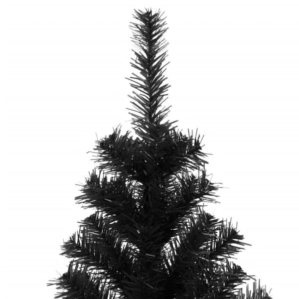 Juletræ sort | 240 cm | Kunstmateriale | Inklusive juletræsfod