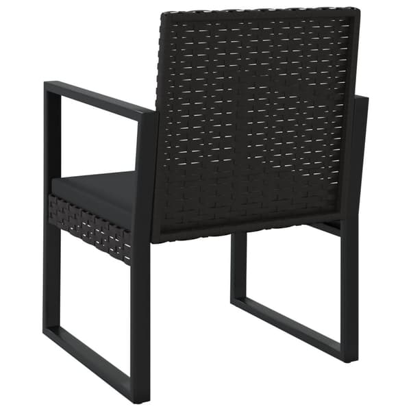 Havesæt lænestol | sort polyrattan | hynder | altan