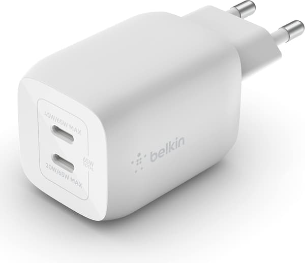 Mobiloplader 65W | til iPhone og MacBook | USB-C porte | kompakt