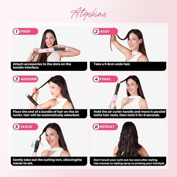 Hårbørste Pro rosa | rund model til volumen og styling