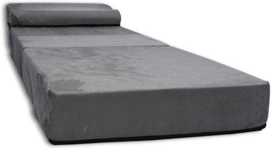 Foldemadras 70x200x15 cm | grå | sammenfoldelig gæsteseng