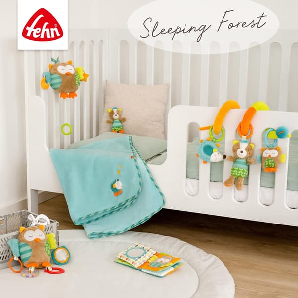 Tremmesengsmobil Sleeping Forest grå | 65 cm | roterende figurer