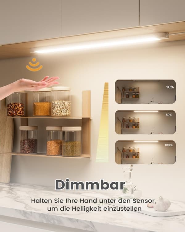 Underskåpsbelysning 90cm | LED | dimbar | sensorstyrd | neutralvit 4000K