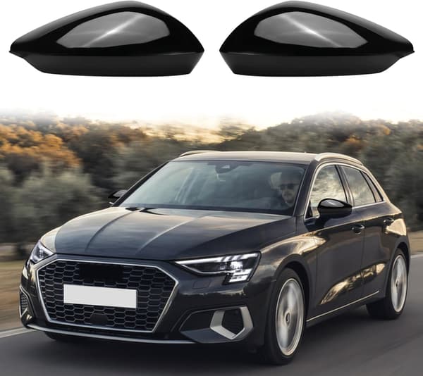 Sidespejlkapper sorte | ABS-plast | Audi A3 S3 RS3 8Y 2022-2024