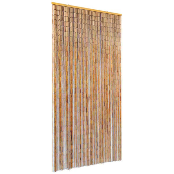 Bambudraperi 90x220 cm | brunt | bambu | 90 stänger