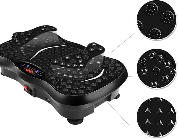 Vibrationsplatform 99 intensitetsniveauer | 5 træningsprogrammer | Bluetooth | modstandsbånd
