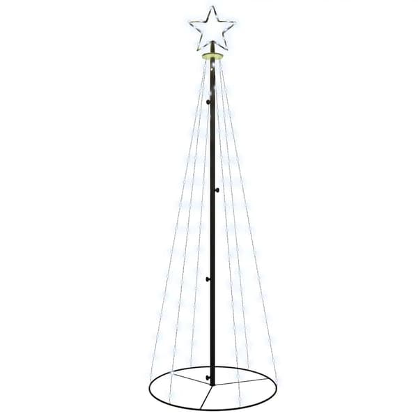 Ljusgran 108 LED | kallvit | 180 cm | konisk form