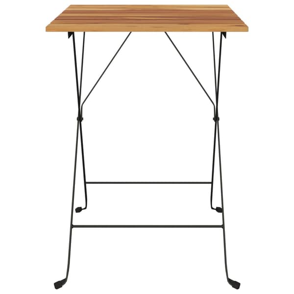 Altankantbord massiv teak | 55x54x71 cm | foldbart bord