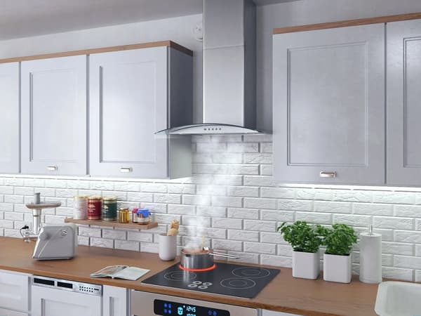 Emhættedel rustfrit stål 84cm | BT-223 | køkkeninventar