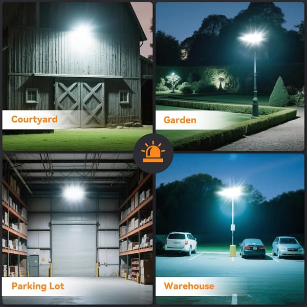 LED-projektør 600W | 60000LM | 6000K | IP66 | Sort