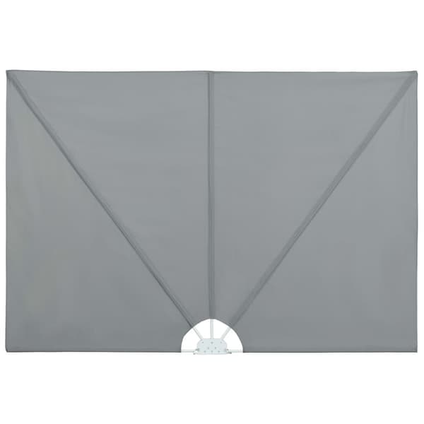 vidaXL Utdragbart Vindskydd 240x160 cm Grå