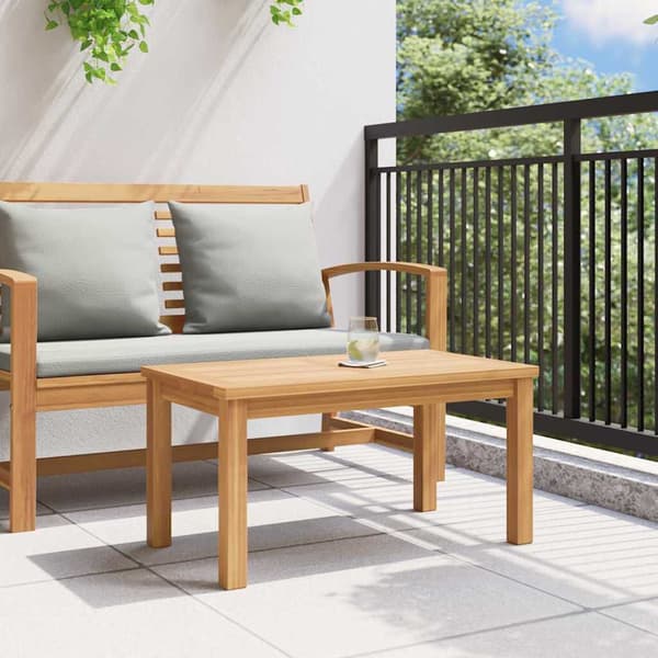 Träbord litet | 70 x 40 x 36 cm | brunt | massiv teak