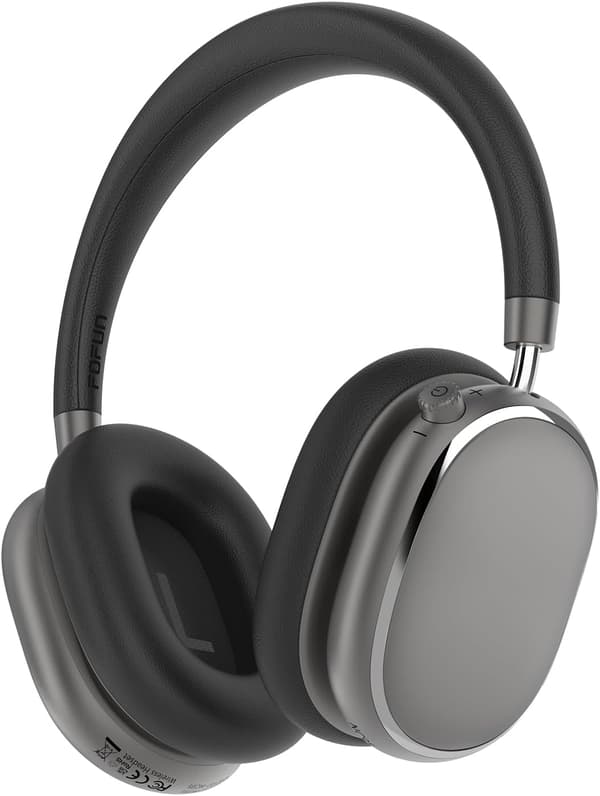 Trådløse hovedtelefoner | Bluetooth 6.0 | ANC | 65t batteritid | Space Gray