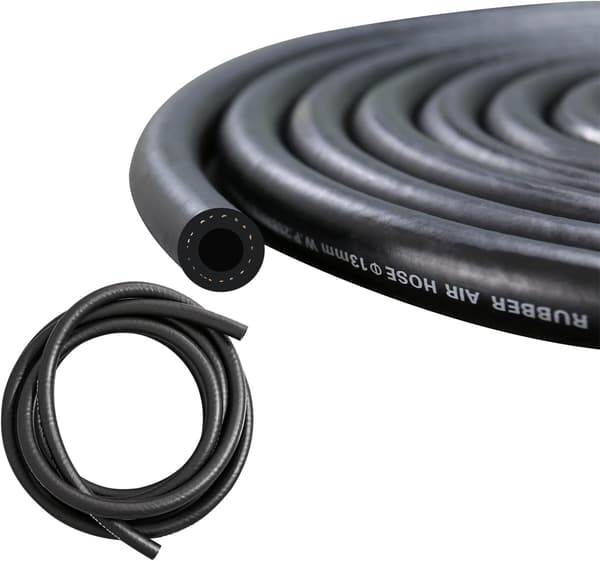Gummislange 6 meter | 16mm | benzinledning | sort | universel