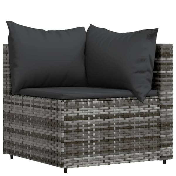 Loungeset 3 delar | konstrotting | grå | utemöbler