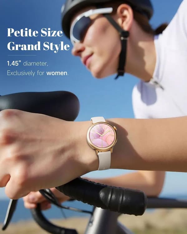 Smartwatch beige | 37mm AMOLED | fitnesstracker | kvinder