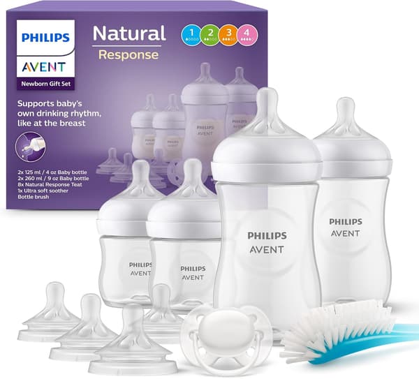 Nappflaskstartpaket 4 flaskor | extra nappar | napp | flaskborste | BPA-fritt