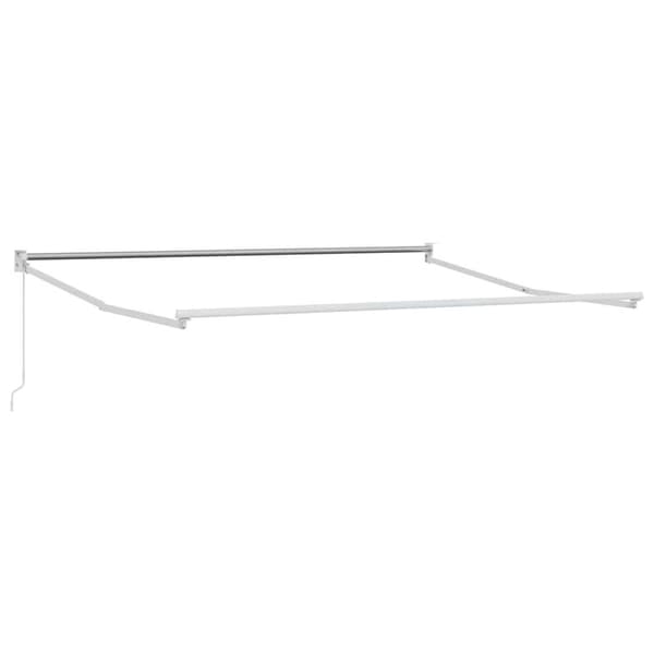 Markise Hvid 4 x 3 m Metal