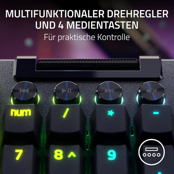 Mekanisk tastatur | Green switch | QWERTY DE-layout | kablet