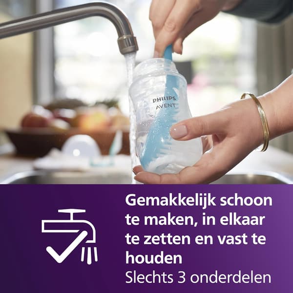 Nappflaskstartpaket 4 flaskor | extra nappar | napp | flaskborste | BPA-fritt
