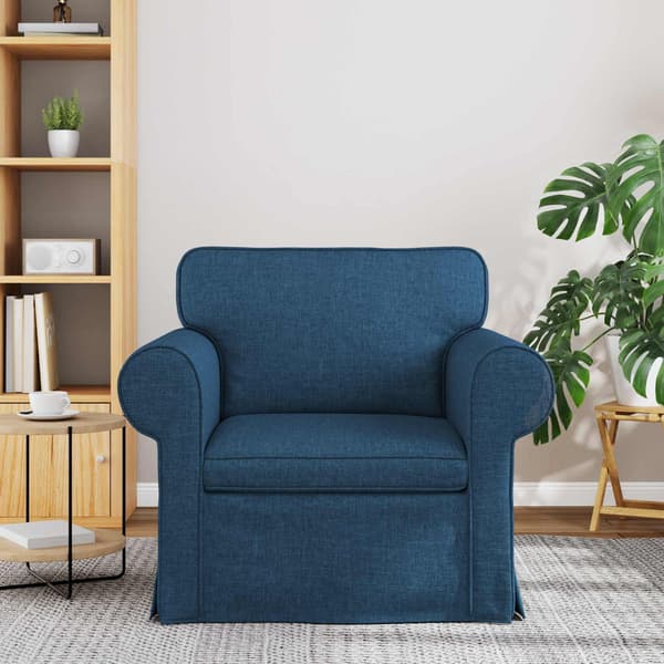 Siddebænk 120 cm | 2-pak | blå | metal