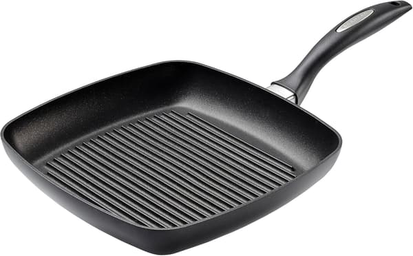Grillpande induktion | 27 x 27 cm | blå | non-stick