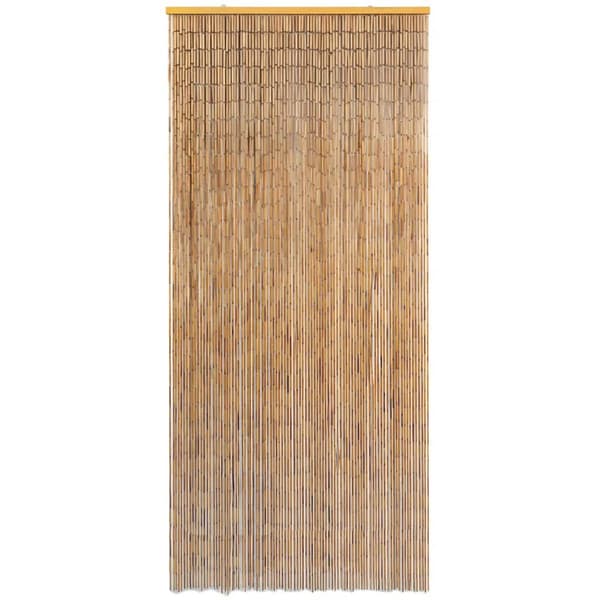 Bambudraperi 90x220 cm | brunt | bambu | 90 stänger