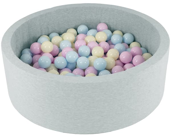 Barnbollhav grått | 150 bollar | Rundt | 90x30 cm