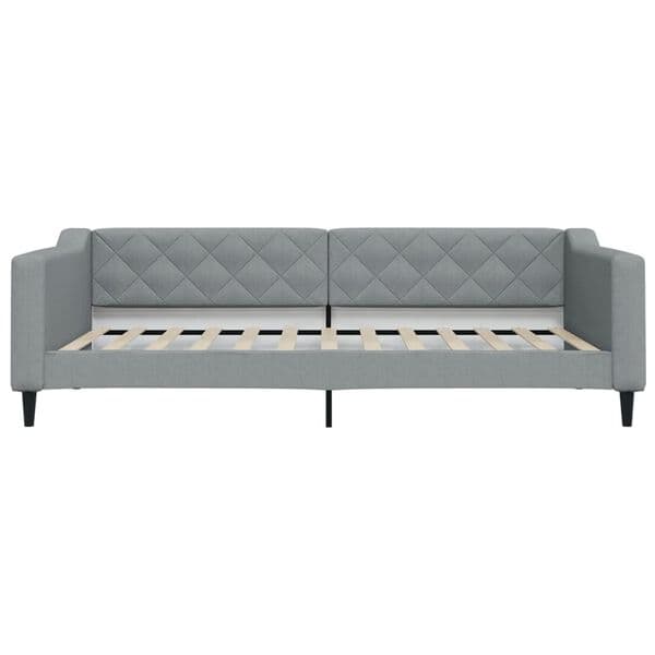 vidaXL Bäddsoffa 100x200 cm Tyg Ljusgrå