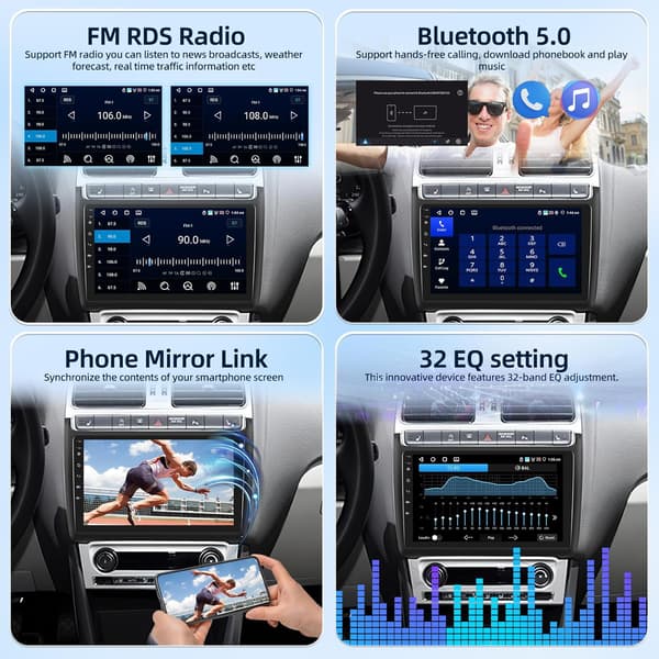Bilradio Android 4G+64G | VW Polo 2008-2020 | 9 tommer IPS | CarPlay | Android Auto | GPS
