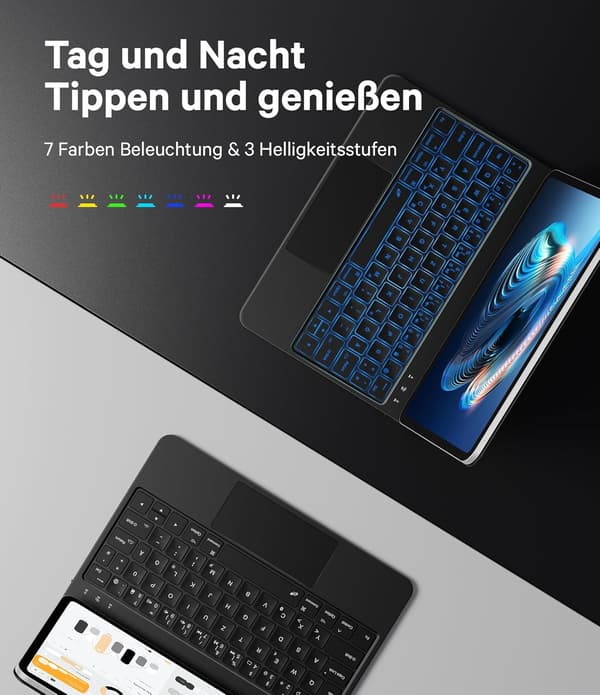 Arbejdsplads tastatur | 11 tommer | Bluetooth | trådløs tilslutning til computer