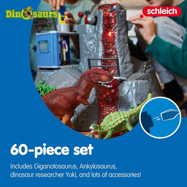 Vulkanekspedition legesæt | LED-lys | røgfunktion | dinosaurfigurer | 42564