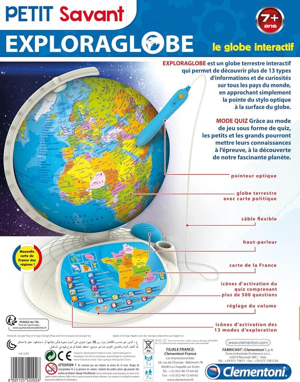 Interaktiv glob | 32 cm | Augmented Reality | pædagogisk legetøj | børn